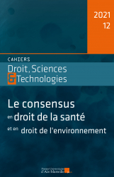 Cahiers Droit, Sciences et Technologies 