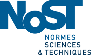 Logo du GDR NoST : version bleue sur fond transparent